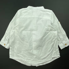 Load image into Gallery viewer, Boys Dymples, cotton long sleeve shirt, mark on front, FUC, size 0,