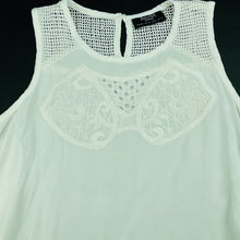 Load image into Gallery viewer, Girls Bardot Junior, embroidered lightweight asymmetrical top, EUC, size 8,