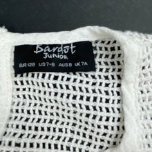 Load image into Gallery viewer, Girls Bardot Junior, embroidered lightweight asymmetrical top, EUC, size 8,