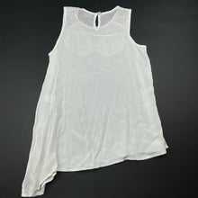 Load image into Gallery viewer, Girls Bardot Junior, embroidered lightweight asymmetrical top, EUC, size 8,