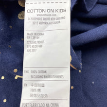 Load image into Gallery viewer, Girls Cotton On, navy cotton summer dress, cherries, EUC, size 4, L: 53cm