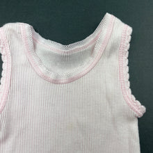 Load image into Gallery viewer, Girls 4 Baby, set of 2 ribbed cotton singlet tops, FUC, size 000,