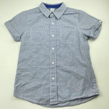 Load image into Gallery viewer, Boys Target, striped lightweight cotton short sleeve shirt, EUC, size 7,