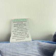 Load image into Gallery viewer, Boys Target, striped lightweight cotton short sleeve shirt, EUC, size 7,
