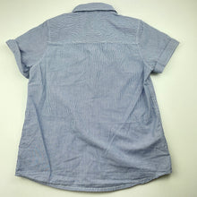 Load image into Gallery viewer, Boys Target, striped lightweight cotton short sleeve shirt, EUC, size 7,