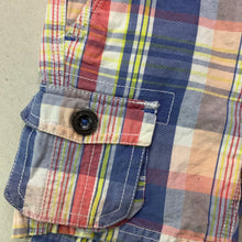 Load image into Gallery viewer, Boys Charlie & Me, checked cotton cargo shorts, adjustable, GUC, size 0,