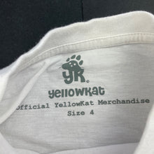 Load image into Gallery viewer, unisex yellowkat, white cotton t-shirt / top, FUC, size 4,