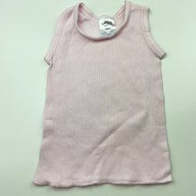 Load image into Gallery viewer, Girls Baby Berry, pink ribbed cotton singlet top, FUC, size 0000,