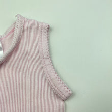 Load image into Gallery viewer, Girls Baby Berry, pink ribbed cotton singlet top, FUC, size 0000,