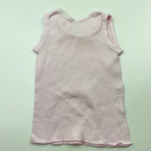 Load image into Gallery viewer, Girls Baby Berry, pink ribbed cotton singlet top, FUC, size 0000,