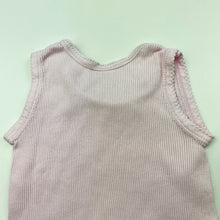 Load image into Gallery viewer, Girls Baby Berry, pink ribbed cotton singlet top, FUC, size 0000,