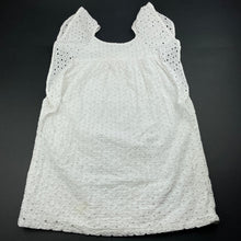 Load image into Gallery viewer, Girls Cotton On, lined broderie cotton ruffle dress, FUC, size 6, L: 62cm