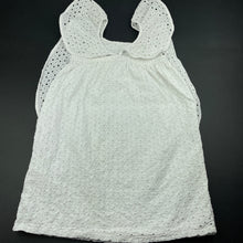 Load image into Gallery viewer, Girls Cotton On, lined broderie cotton ruffle dress, FUC, size 6, L: 62cm
