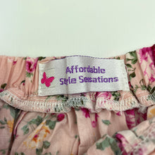 Load image into Gallery viewer, Girls Affordable Style Sensations, floral cotton maxi skirt, elasticated, L: 50cm, FUC, size 3-4,