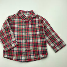 Load image into Gallery viewer, Boys Carters, lightweight cotton long sleeve shirt, EUC, size 12 months,