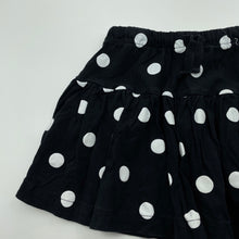 Load image into Gallery viewer, Girls Cotton On, black & white spot cotton skirt, elasticated, L: 27cm, GUC, size 5,