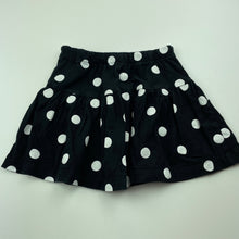 Load image into Gallery viewer, Girls Cotton On, black & white spot cotton skirt, elasticated, L: 27cm, GUC, size 5,
