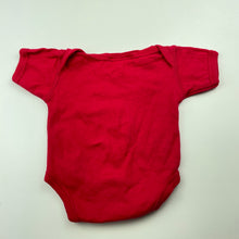 Load image into Gallery viewer, Boys Popularity Products, red cotton bodysuit / romper, GUC, size 6 months,