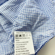Load image into Gallery viewer, Boys Bebe by Minihaha, checked lightweight cotton long sleeve shirt, EUC, size 6 months,