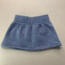 Load image into Gallery viewer, Girls blue, soft feel quilted skirt, elasticated, no labels, FUC, size 000,