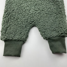 Load image into Gallery viewer, unisex Baby Berry, khaki thick fleece pants / bottoms, elasticated, GUC, size 000,
