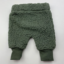 Load image into Gallery viewer, unisex Baby Berry, khaki thick fleece pants / bottoms, elasticated, GUC, size 000,