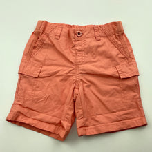 Load image into Gallery viewer, Boys Kids & Co, lightweight cotton cargo shorts, elasticated, EUC, size 0,