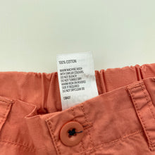Load image into Gallery viewer, Boys Kids & Co, lightweight cotton cargo shorts, elasticated, EUC, size 0,