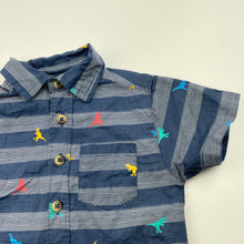 Load image into Gallery viewer, Boys Al & Ray, lightweight cotton short sleeve shirt, dinosaurs, GUC, size 12 months,