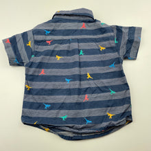 Load image into Gallery viewer, Boys Al & Ray, lightweight cotton short sleeve shirt, dinosaurs, GUC, size 12 months,