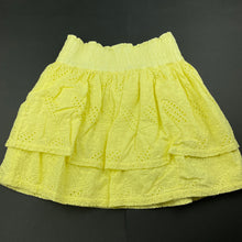 Load image into Gallery viewer, Girls Country Road, lined broderie cotton skirt, elasticated, L: 35cm, EUC, size 8,