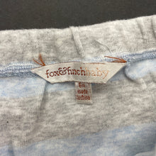 Load image into Gallery viewer, Boys Fox & Finch, blue & grey cotton bottoms, elasticated, GUC, size 6 months,
