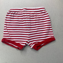 Load image into Gallery viewer, unisex Target, striped cotton pyjama shorts, elasticated, FUC, size 0,