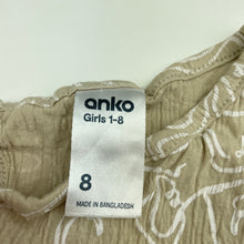 Load image into Gallery viewer, Girls Anko, stretchy crinkle top, FUC, size 8,