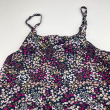 Load image into Gallery viewer, Girls Target, floral viscose / linen summer dress, GUC, size 8, L: 63cm