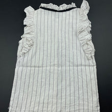 Load image into Gallery viewer, Girls ALL THE CHIRLDREN, black & white stripe blouse / top, armpit to armpit: 30.5cm, FUC, size 5-6,
