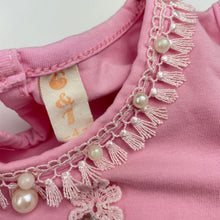 Load image into Gallery viewer, Girls 6 & 1, embellished stretchy top, FUC, size 4,