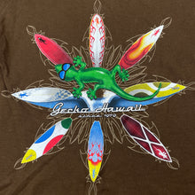 Load image into Gallery viewer, Boys AL Style, cotton t-shirt / top, surfboards, armpit to armpit: 35cm, GUC, size 6-7,