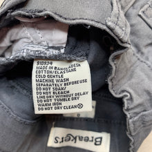 Load image into Gallery viewer, Boys Breakers, grey stretch cotton shorts, adjustable, FUC, size 0,