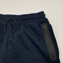 Load image into Gallery viewer, Boys Active & Co, navy fleece lined shorts, elasticated, EUC, size 16,