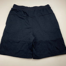 Load image into Gallery viewer, Boys Active & Co, navy fleece lined shorts, elasticated, EUC, size 16,