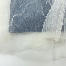 Load image into Gallery viewer, Girls Cotton On, denim & tulle skirt, elasticated, small holes tulle back hem, FUC, size 7,