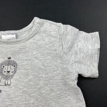 Load image into Gallery viewer, Boys Target, grey marle t-shirt / top, lion, FUC, size 0,