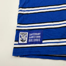 Load image into Gallery viewer, Boys NRL Supporter, Canterbury Bulldogs cotton polo shirt top, EUC, size 10,