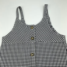 Load image into Gallery viewer, Girls Cotton On, black & white check casual dress, EUC, size 4, L: 56cm