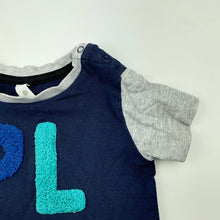 Load image into Gallery viewer, Boys Dymples, navy cotton t-shirt / top, FUC, size 0,