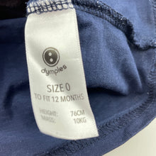 Load image into Gallery viewer, Boys Dymples, navy cotton t-shirt / top, FUC, size 0,