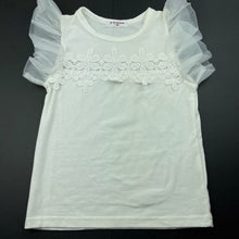 Load image into Gallery viewer, Girls All The Chirldren, lightweight floral lace trim top, EUC, size 6,