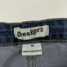Load image into Gallery viewer, Girls Breakers, lightweight stretchy denim jeans, adjustable, Inside leg: 63cm, GUC, size 10,