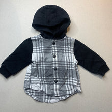 Load image into Gallery viewer, Boys Baby Berry, long sleeve hooded shirt top, FUC, size 0,